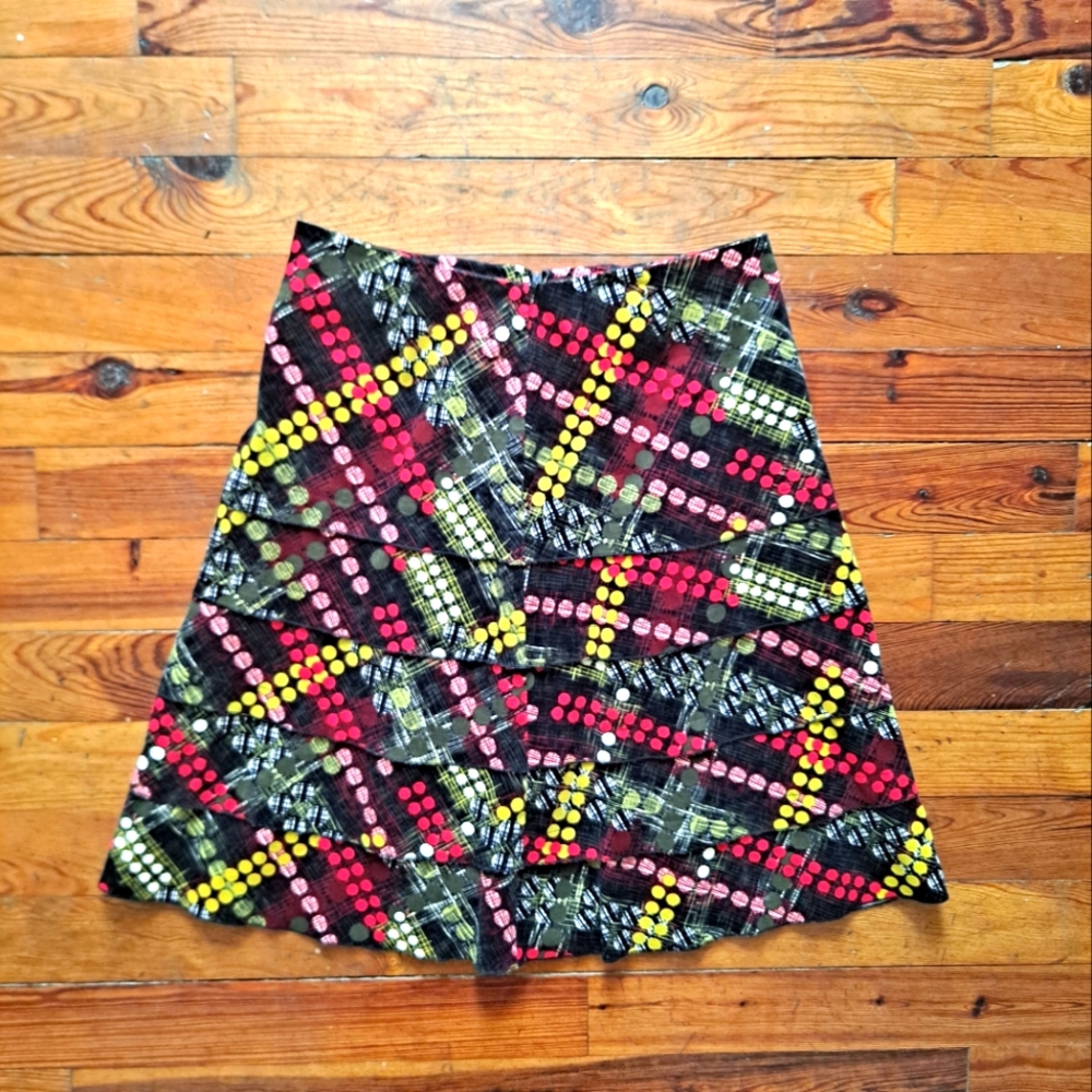 Acorn Womens Multicolor Skirt | size 8